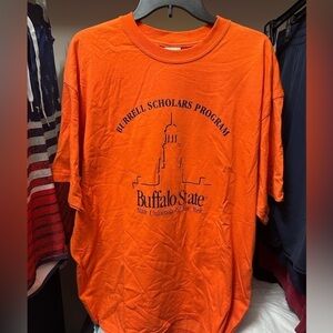 Vintage bright orange Burrell scholars program buffalo state university of NY